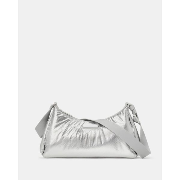 Kate Spade Carter Metallic Fabric Small Shoulder Bag in Silver - Preorder