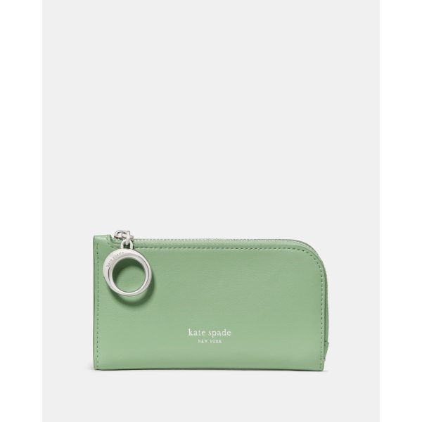 Kate Spade Halo Small Bifold Wallet in Crisp Sage - Preorder