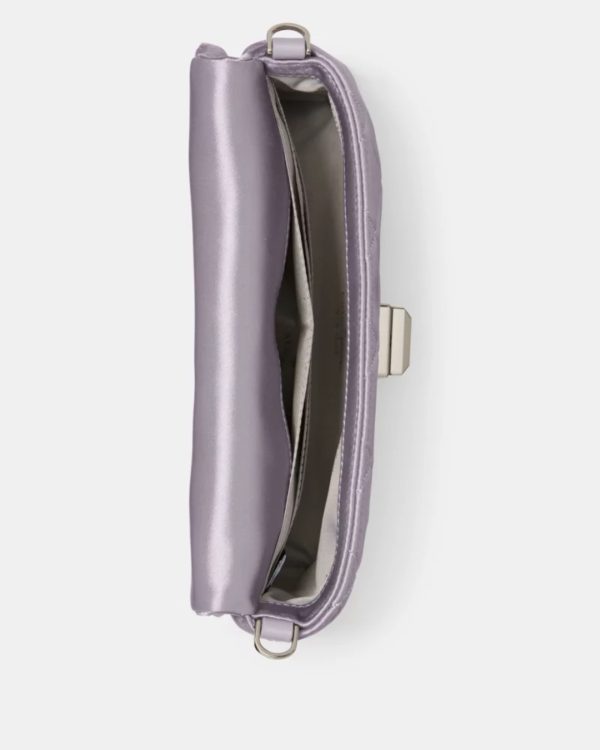 Kate Spade Carey Quilted Satin Mini Crossbody Gravel Grey - Preorder
