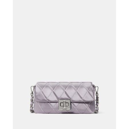 Kate Spade Carey Quilted Satin Mini Crossbody in Gravel Grey - Preorder