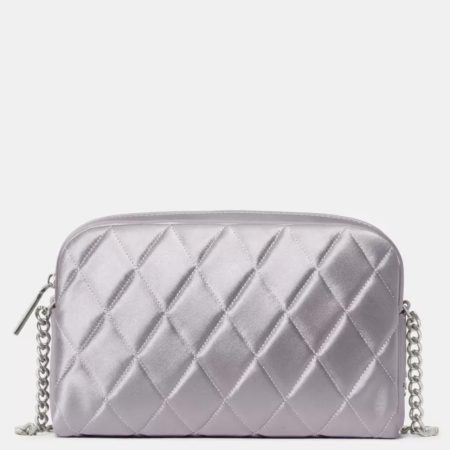 Kate Spade Carey Quilted Satin Mini Camera Bag Gravel Grey - Preorder