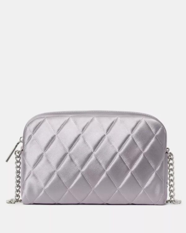 Kate Spade Carey Quilted Satin Mini Camera Bag Gravel Grey - Preorder