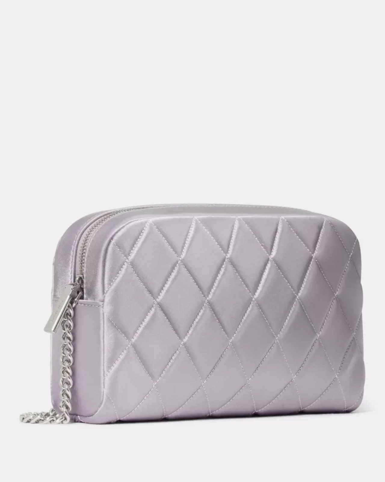 Kate Spade Carey Quilted Satin Mini Camera Bag Gravel Grey - Preorder - Image 2