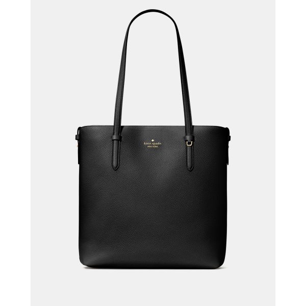 Kate Spade Juliette Leather Medium Tote in Black - Preorder