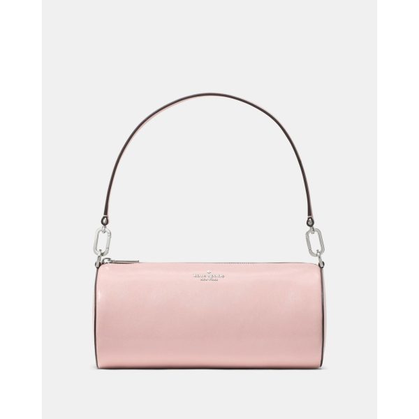 Kate Spade Roulette Glazed Leather Medium Shoulder Bag in Tutu Pink - Preorder