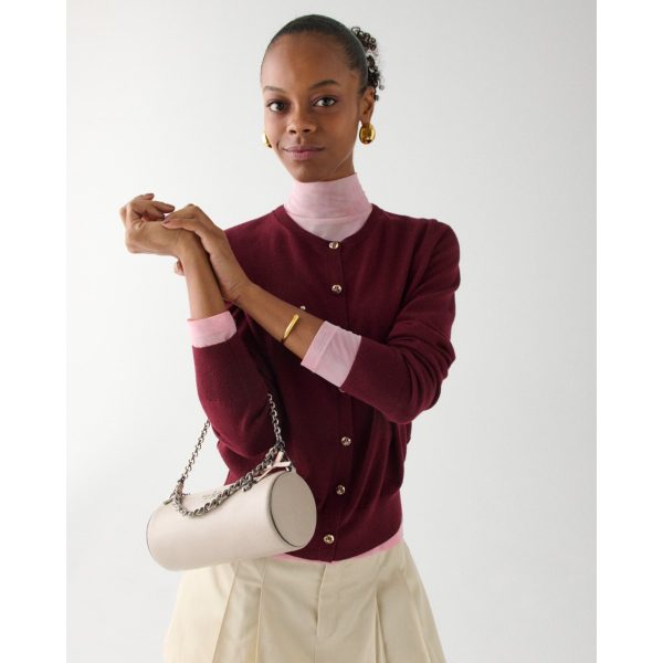 Kate Spade Roulette Glazed Leather Mini Convertible Bag Quartz Pebble - 2