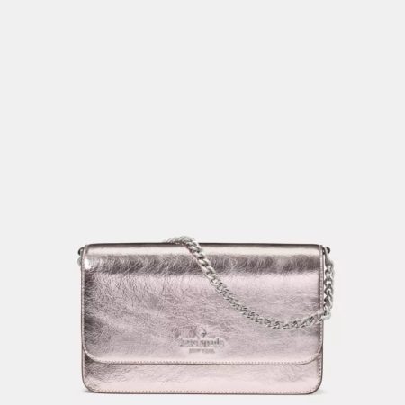 Kate Spade Madison Metallic Willow Mini Flap Crossbody Lilac Moonlight - Preorder