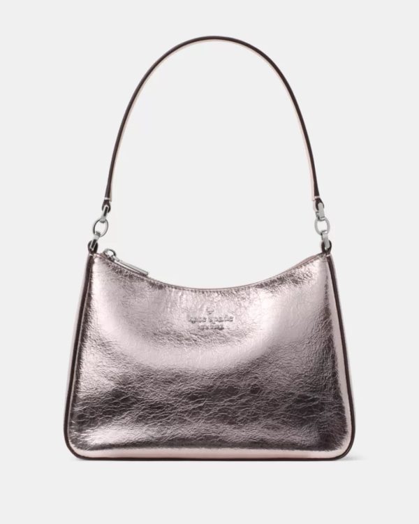 Kate Spade Margot Crinkle Metallic Convertible Shoulder Bag Lilac Moonlight - Preorder