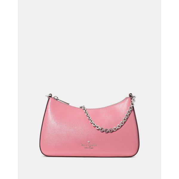 Kate Spade Margot Textured Leather Shoulder Bag in Grapefruit Soda - Preorder