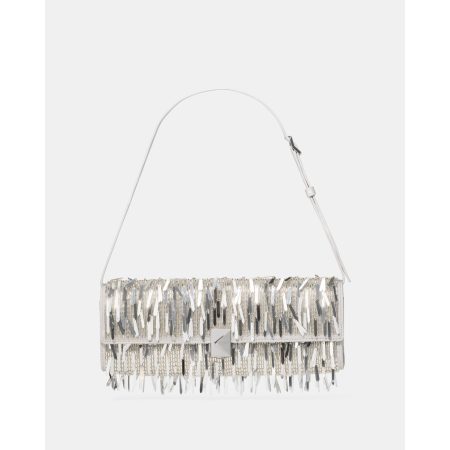 Kate Spade Deco Embellished Soft Mini Shoulder in Silver - Preorder