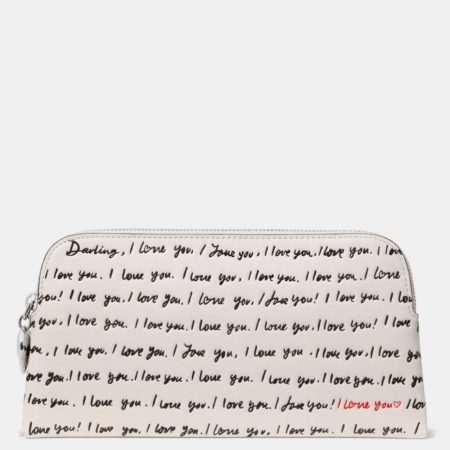 Kate Spade Devin I Love You Pouch Cream Multi - Preorder