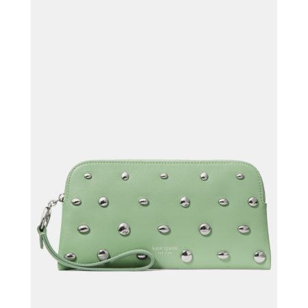 Kate Spade Halo Studded Wristlet in Crisp Sage - Preorder