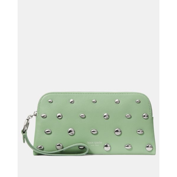 Kate Spade Halo Studded Wristlet in Crisp Sage - Preorder