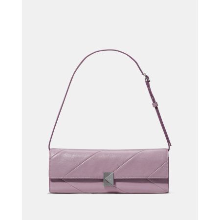 Kate Spade Deco Pieced Glazed Soft Mini Shoulder in Market Purple - Preorder