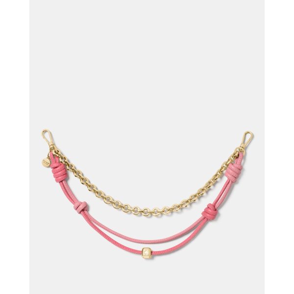 Kate Spade Mixed Material Swag Chain in Grapefruit Soda - Preorder