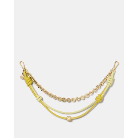 Kate Spade Mixed Material Swag Chain in Green Bean - Preorder
