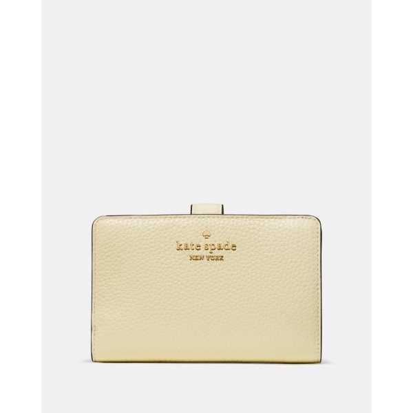 Kate Spade Medium Bifold Wallet in Lemon Fondant - Preorder