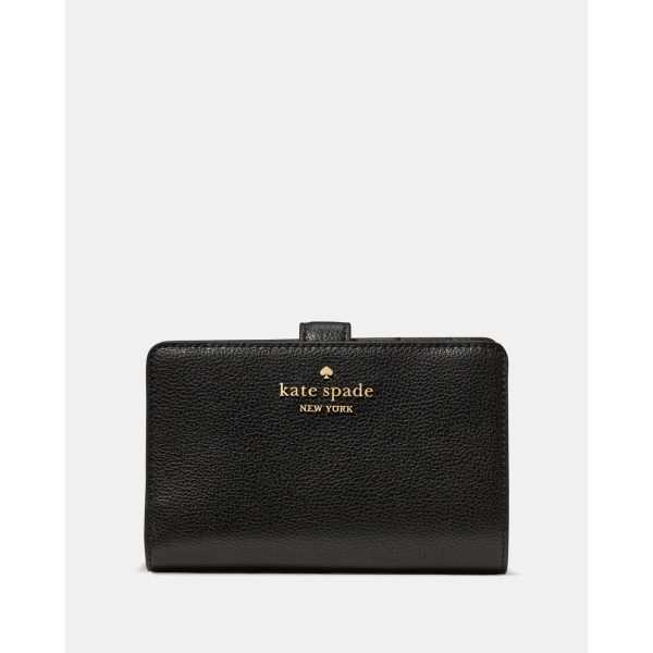 Kate Spade Medium Bifold Wallet in Black (KN751BLK) - Preorder