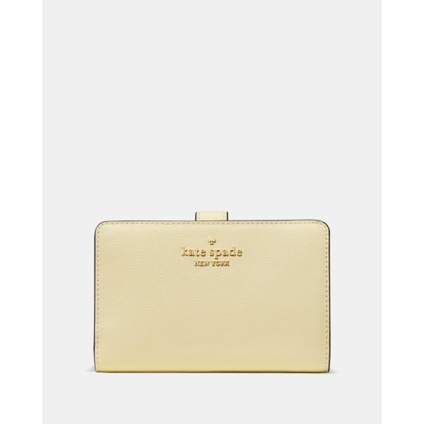 Kate Spade Medium Bifold Wallet in Lemon Fondant - Preorder
