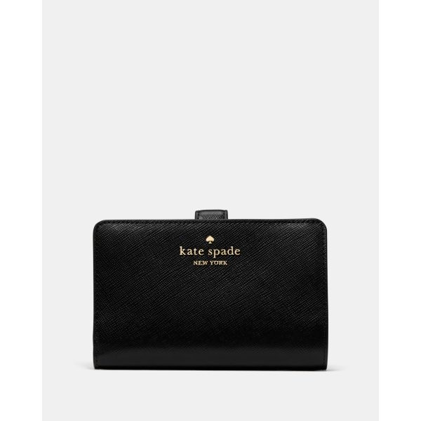 Kate Spade Medium Bifold Wallet in Black (KN752BLK) - Preorder