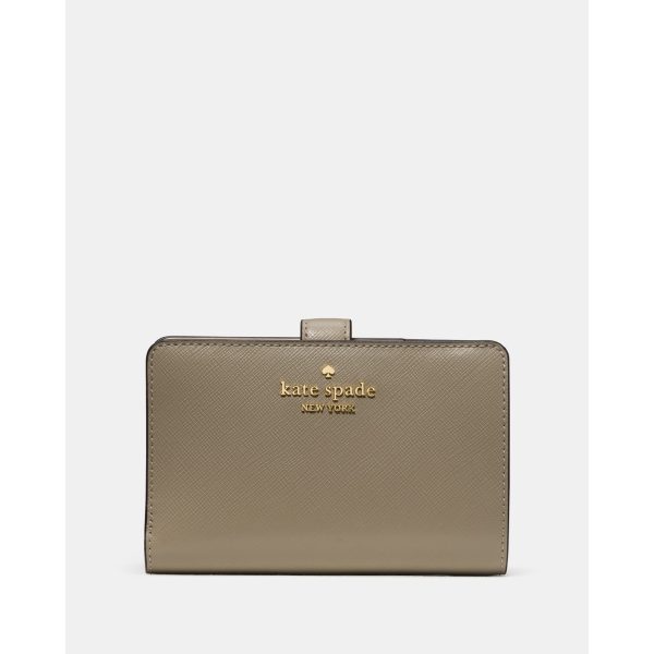 Kate Spade Medium Bifold Wallet in Cinder Grey - Preorder
