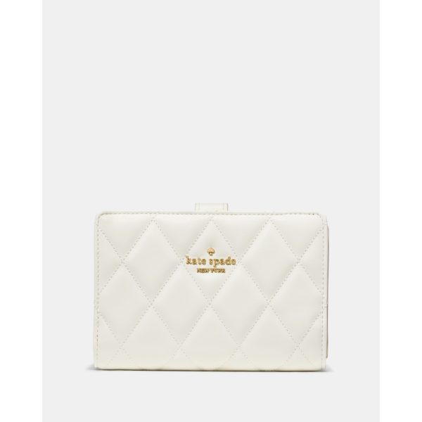Kate Spade Quilted Medium Bifold Wallet in Meringue (KN755VKS) - Preorder