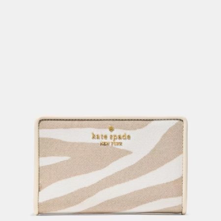 Kate Spade Zebra Medium Bifold Wallet Natural Multi - Preorder