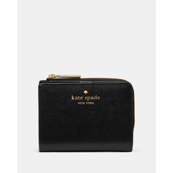 Kate Spade Small L-Zip Wallet in Black (KN767BLK) - Preorder