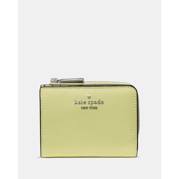 Kate Spade Small L-Zip Wallet in Tennis Ball - Preorder