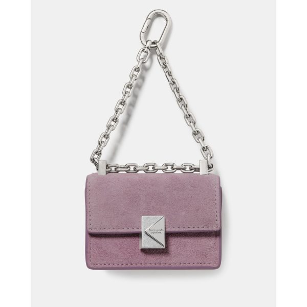 Kate Spade Charmed Suede Nano Carryall Bag Charm in Market Purple - Preorder