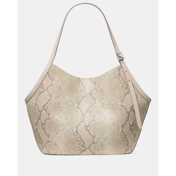 Kate Spade Deco Snake Embossed Tulip Tote Bag in Neutral Multi - Preorder