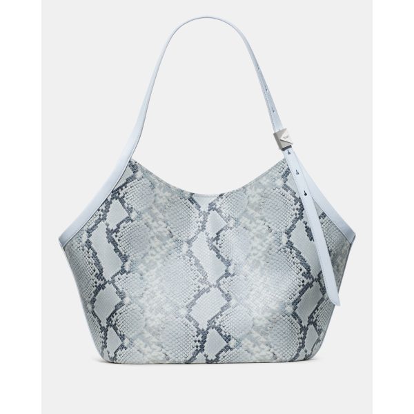 Kate Spade Deco Snake Embossed Tulip Tote Bag in Pale Sapphirine - Preorder
