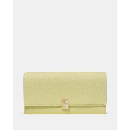 Kate Spade Deco Large Flap Wallet in Pale Citron - Preorder