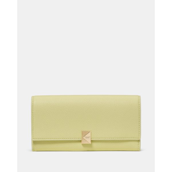 Kate Spade Deco Large Flap Wallet in Pale Citron - Preorder