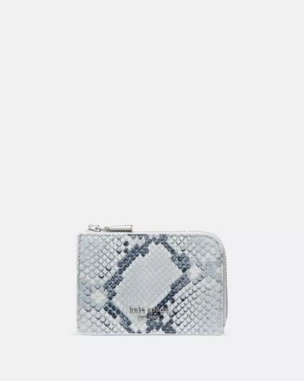 Kate Spade Snake Embossed Mini Zip Card Case - Preorder
