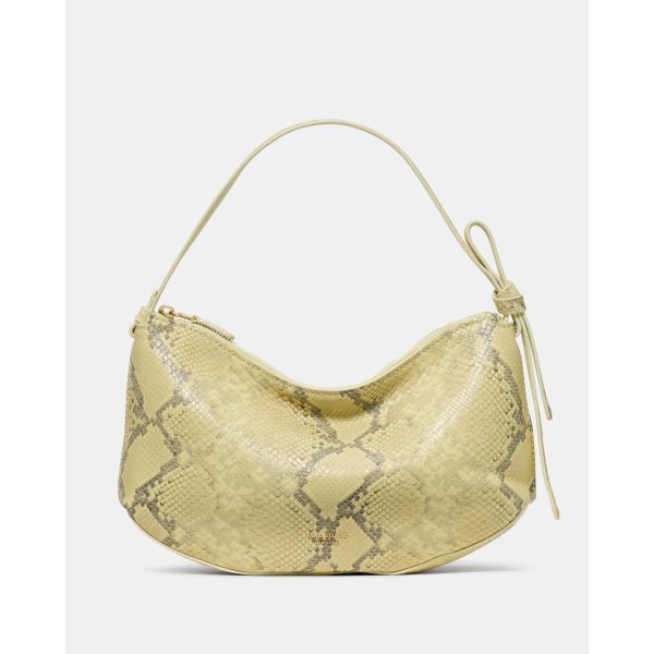 Kate Spade Loop Snake Embossed Shoulder Bag in Pale Citron - Preorder