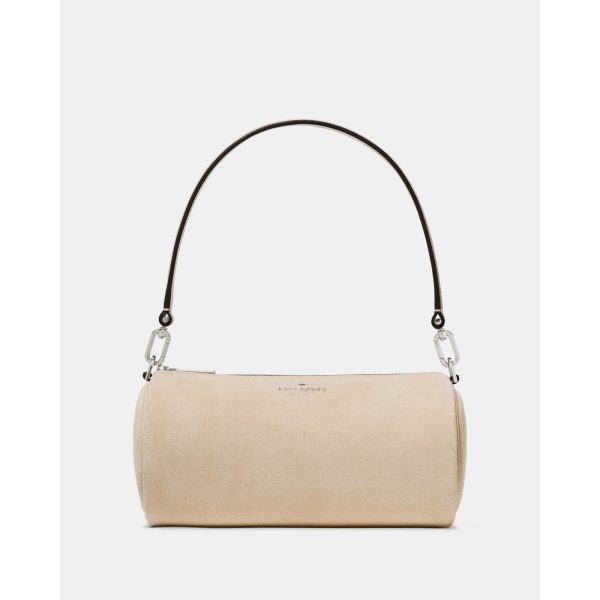 Kate Spade Roulette Suede Crossbody Bag in Light Sand - Preorder