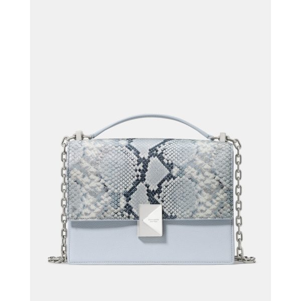 Kate Spade Deco Snake Embossed Chain Shoulder Bag in Pale Sapphirine Multi - Preorder