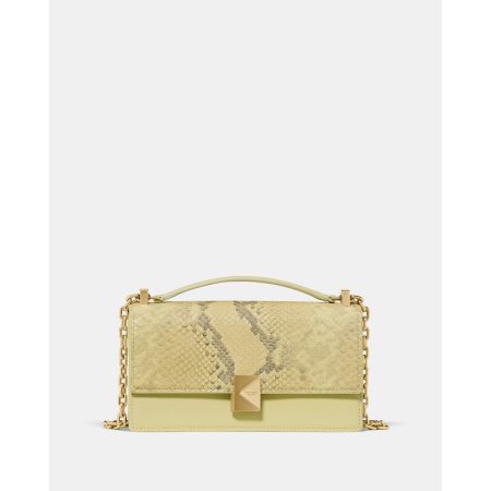 Kate Spade Deco Snake Embossed Mini Crossbody Bag in Pale Citron - Preorder