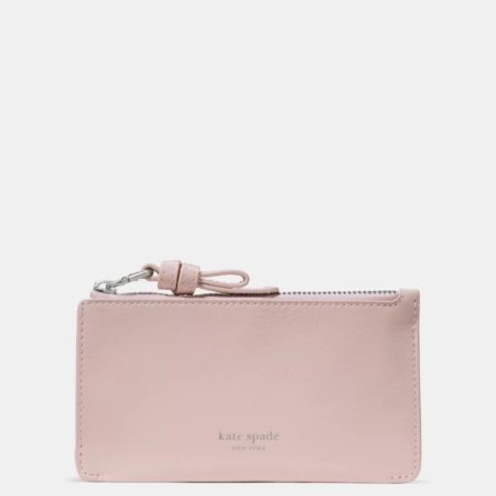 Kate Spade Loop Crinkle Patent Zip Card Case Morning Beach - Preorder
