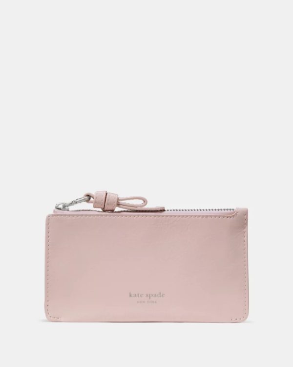 Kate Spade Loop Crinkle Patent Zip Card Case Morning Beach - Preorder