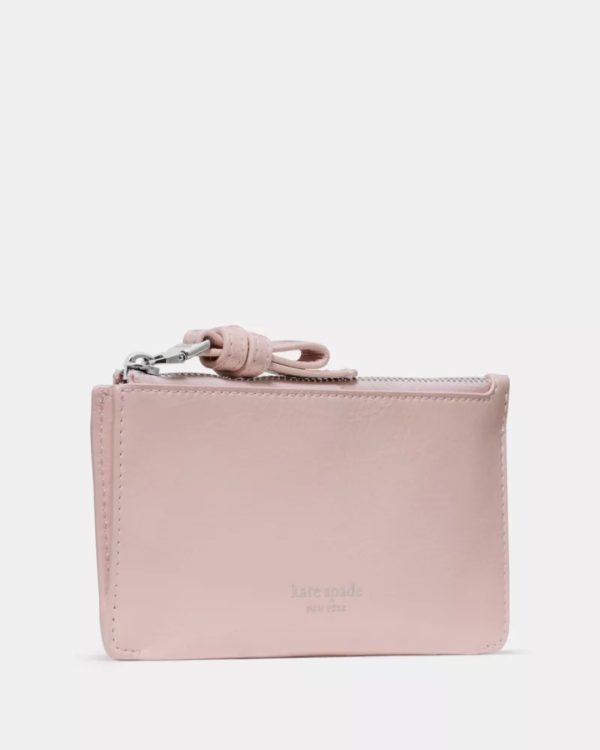 Kate Spade Loop Crinkle Patent Zip Card Case Morning Beach - Preorder