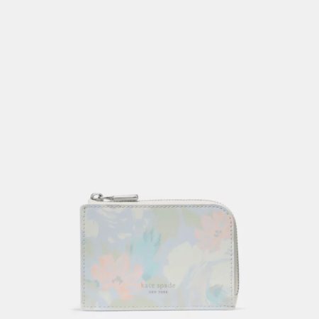 Kate Spade Hidden Garden Mini Zip Card Case Multi - Preorder