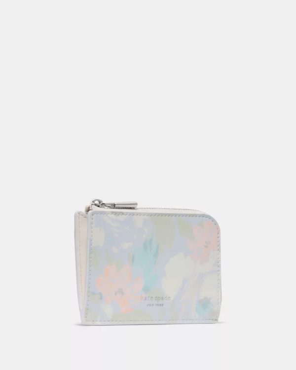 Kate Spade Hidden Garden Mini Zip Card Case Multi - Preorder
