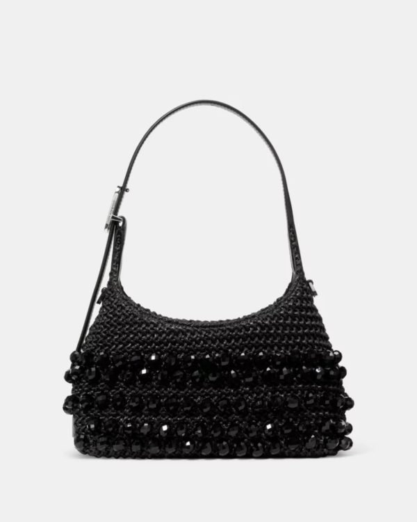 Kate Spade 454 Straw Mini Crossbody Bag Black - Preorder