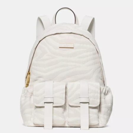 Kate Spade Carter Zebra Cargo Backpack Natural Multi - Preorder