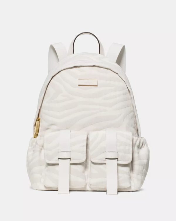 Kate Spade Carter Zebra Cargo Backpack Natural Multi - Preorder