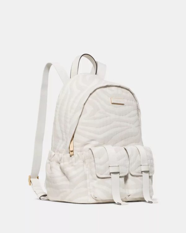 Kate Spade Carter Zebra Cargo Backpack Natural Multi - Preorder