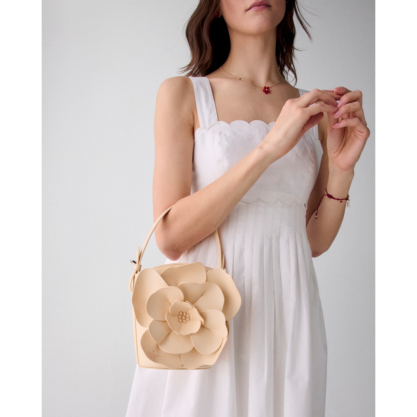 Kate Spade Flora Bucket Bag in Crisp Peach - Preorder