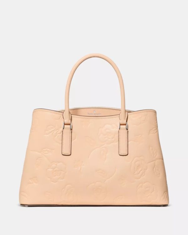 Kate Spade Thompson Street Floral Satchel Bag Crisp Peach - Preorder